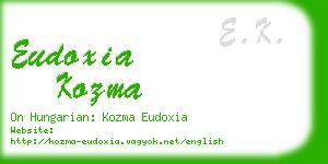 eudoxia kozma business card